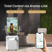 Diffuseur de parfum publicitaire commercial, écran LCD intelligent UHD 43'' à écran partagé, diffuseur d'arômes pour KTV, hôpital, bâtiment