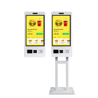 Kiosque de commande et de paiement en libre-service avec écran tactile de 21,5-27-32 pouces, machine de paiement automatique, lecteur de codes-barres pour les chaînes de magasins/restaurants