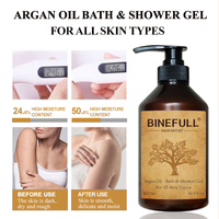 Gel Douche Hydratant Parfumé Bio Végan Naturel Marque Blanche à l'Huile d'Argan et Rose pour Hommes et Femmes 500ml Vente en Gros