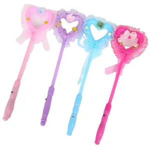 led toys luminous flashing magic wand LOVE glowing headband love fairy glow stick led