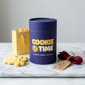 Boîte ronde en carton rigide de qualité alimentaire hermétique pour l'emballage de biscuits artisanaux de qualité supérieure, vente en gros personnalisée - Product Image 1