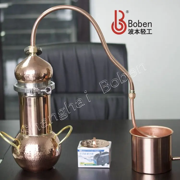 Mini destilador de alcohol Boben de 15L, el mejor equipo de destilación casera, equipo de destilación de cobre