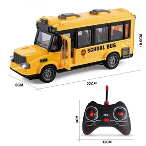 Mainan Bus Sekolah dengan Lampu Suara Realistis Bus Remote Control Bus Rc