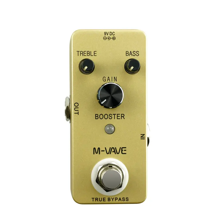 M VAVE Bass Guitar Pure Preamp Booster 2-Band EQ Effects Pedal True Bypass Fully Analog Guitar Pedals Effects