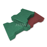Tapis en caoutchouc stable pour chevaux, vaches et chiens faciles à installer avec briques de pavé en os antidérapantes pour aire de jeux et décoration