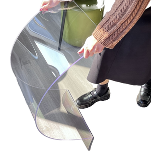 Feuille de polycarbonate de conception moderne incassable durable PC transparent solide résistant aux UV avec des feuilles de soleil en relief élégantes - Product Image 1