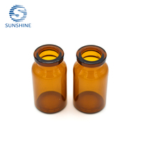 Vente en gros YUJIN YJ-009 Flacon en verre personnalisé, récipient pharmaceutique, flacon d'injection, flacon de vaccin 10ml, à ouverture facile avec filtre