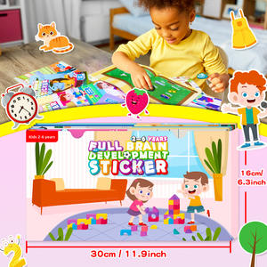 Nouveau <span class=keywords><strong>livre</strong></span> de papier éducation précoce 0 à 3 à 6 ans bébé puzzle dessin animé dessin animé jouet autocollant <span class=keywords><strong>livre</strong></span> bricolage - Product Image 3