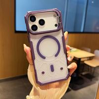 Étui de téléphone portable personnalisé en TPU+PC blindé, étanche, antichoc, avec charge magnétique sans fil, support magnétique pour iPhone