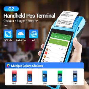 Terminal de point de vente portable Android FYJ Q2, sans fil, paiement par <span class=keywords><strong>code</strong></span> <span class=keywords><strong>QR</strong></span>, caisse enregistreuse, imprimante 58 mm, léger - Product Image 5