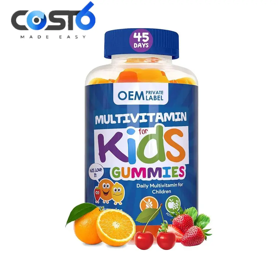 Multivitamine Gummy Vitamine-Tandvlees Voor Kinderen Voor Immuunondersteuning Door Oem-Gezondheidszorgsupplementen