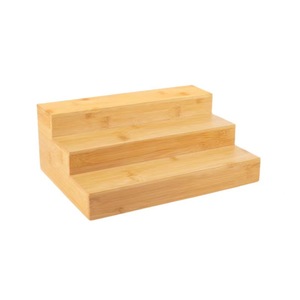 Wooden <b>Spice</b> <b>Jar</b> Storage <b>Rack</b> 3 Tier Standing Type Kitchen Cabinet Organizer <b>For</b> Home Desktop Use - Product Image 2