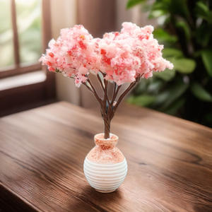 WFR390 Arbre à fleurs de <span class=keywords><strong>cerisier</strong></span> artificiel créatif Décoration de paysage réaliste Arbre à fleurs de <span class=keywords><strong>cerisier</strong></span> pour jardin Bureau Bureau - Product Image 6