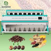 Petite trieuse de couleur de riz 10 goulottes Nir Pulse Macadamia Noix Soja Mini Machine de couleur Riz 6 tonnes