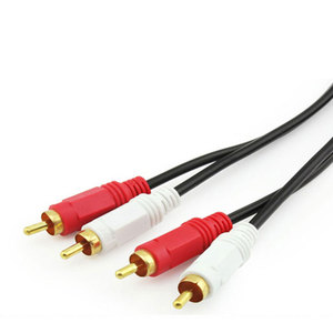 สาย AV 5 ม. RCA ชายต่อชาย ตัวนำทองแดง ป้องกันด้วยเส้นใย สำหรับการเชื่อมต่อเสียงและวิดีโอคอมพิวเตอร์ - Product Image 4