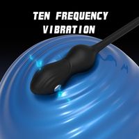 Anneau vibrant multifréquence étanche à choc électrique, masseur de prostate, plug anal vibrant, œufs vibrants, produits pour adultes pour couples