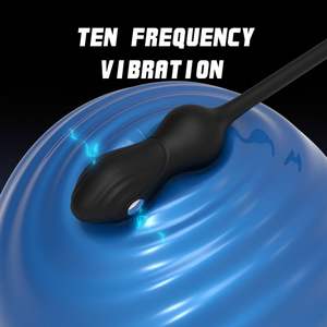 Juguete sexual de descarga eléctrica, anillo de pene doble, masajeador vibrador de próstata con tapón Anal, vibrador, huevos, pareja, productos para adultos - Product Image 5