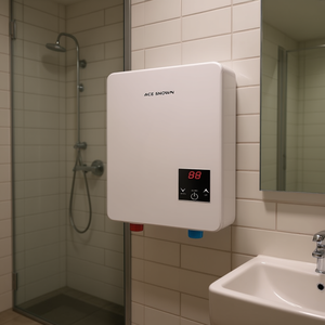 Chauffe-eau électrique instantané Ace Snown 6000W 220V mural avec commande tactile et écran LED, chauffage rapide - Product Image 2