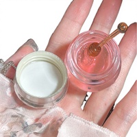 Private Label Diamant Luxe Natuurlijke Vloeibare Lipgloss Tube Vegan Roze Transparante Basis Minerale Verzorgende Plumper 6ml Fruitformule voor
