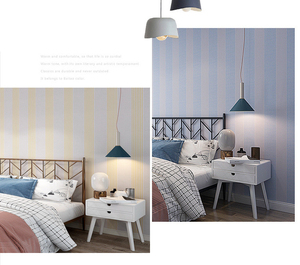 ORON – Nouveaux Rouleaux de <span class=keywords><strong>Papier</strong></span> <span class=keywords><strong>Peint</strong></span> Adhésif en Tissu Non-Tissé à Rayures, Décoration Murale Moderne en PVC pour la Maison - Product Image 4