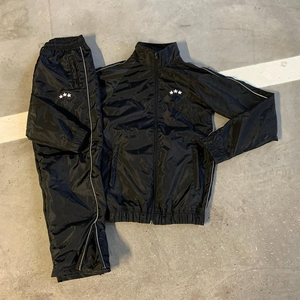 Produttore personalizzato di alta qualità con Zip in bianco giacche e <span class=keywords><strong>pantaloni</strong></span> Set <span class=keywords><strong>tuta</strong></span> da Jogging Casual abbigliamento nero poliestere Design <span class=keywords><strong>tuta</strong></span> - Product Image 2