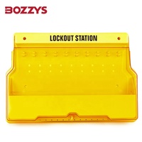 Station de verrouillage murale en plastique avec couvercle de porte transparent anti-poussière pour la révision d'équipements industriels