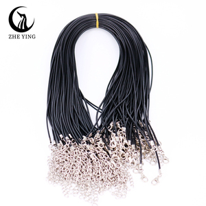 1 saco = 500 pcs coreano encerado fio diâmetro: 1.5mm corda colar com lagosta fecho corda de couro para pingente encerado fio - Product Image 2