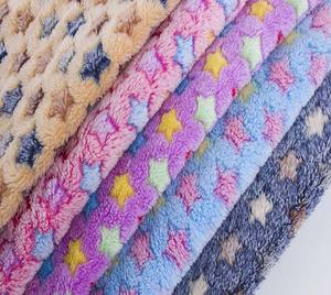 Pentagramme-Flare Double Face Flanelle Tissu Brossé Tricoté Pet Mat Couverture Pyjamas et Robe de Chambre avec Impression Couleur pour Jouets - Product Image 4