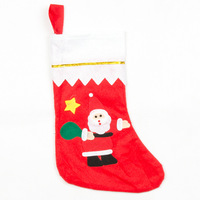 Chaussettes de Noël festives en feutre, ornements, sacs cadeaux pour bonbons, décorations murales pour les fêtes