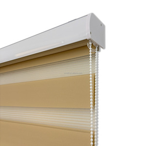 Persianas motorizadas manuales de lino modernas como persianas de cebra integradas bien ventiladas para ventanas francesas - Product Image 4