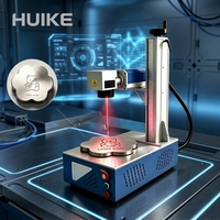 Machine de marquage laser à fibre de bureau intégrée Huike en promotion, 20W 30W 50W, pour gravure sur métal et acier inoxydable