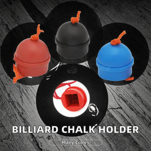 Toptan Fiyat Bilardo Aksesuarı Kırmızı/Siyah/Mavi Bilardo Tebeşiri Tutucu 1/2 Çubuk Boyutu M Bilardo İstekası için - Product Image 2