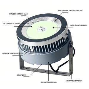 Lámpara LED Aérea de Alta Potencia de 1000W/1200W para Pesca, Montada en Mástil, Resistente al Agua Salada IP67 para Barcos de Alta Mar - Product Image 3