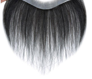 ML 여성용 인모 앞머리, 이마 헤어라인 커버용 무결점 더블 프론탈 피스 가발 - Product Image 6