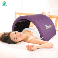 Dôme de sauna infrarouge triple pliable électrique portable Fuerle pour la maison ou le spa, dôme de sauna infrarouge lointain pliable