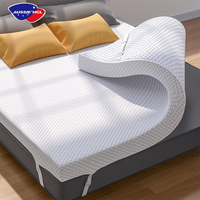 Housse de matelas Queen Size tissu respirant mousse souple mousse à mémoire de forme matelas pour le soulagement des maux de dos
