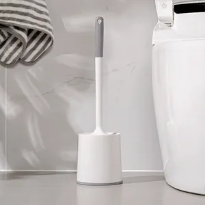 44cm Base Bathroom Cleaning Brush Bathroom Toilet Brush Long Handle Toilet Brush With Plastic Handle