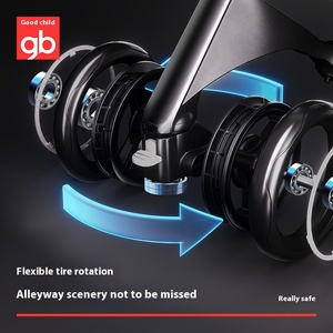 Goodbaby GB POCKIT 3h Trọng lượng nhẹ Xe đẩy em bé một cú nhấp chuột có thể gập lại thuận tiện túi xe đẩy với ghế xe phụ kiện - Product Image 1