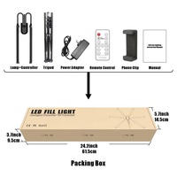 FL-S6, baru enam Lengan Kit menyesuaikan Panel pencahayaan TV Studio datar Led Video fotografi lampu untuk fotografi Led cincin lampu
