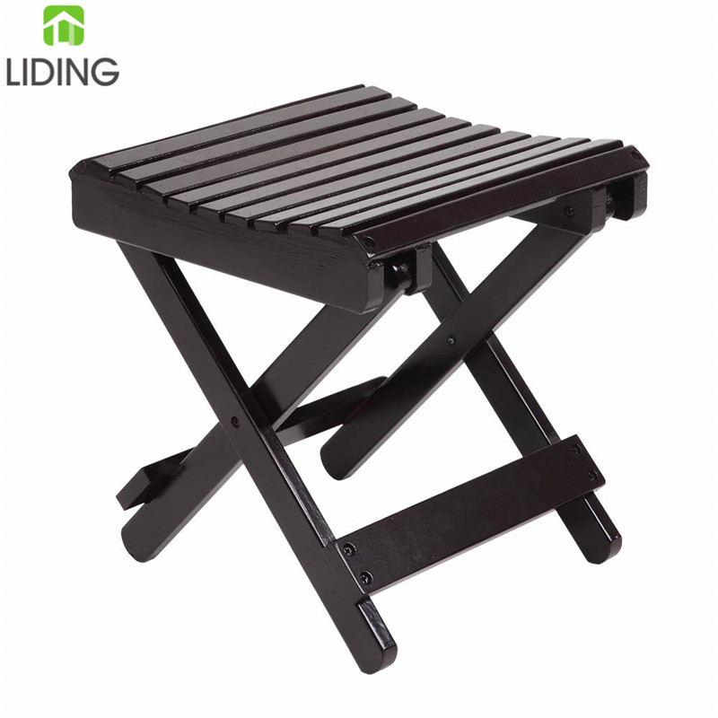 Бамбуковый складной стул, изогнутое сиденье для душевой подставки для ног