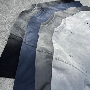 Fabrication sur mesure de t-shirts pour hommes 100% coton, haute qualité, effet vintage délavé, impression DTG, t-shirts oversize - Product Image 4