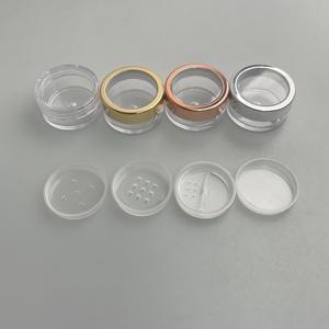 Logotipo personalizado Sombra de ojos Embalaje Transparente Redondo Mini Pequeño Vacío Brillo Pigmento Tarro - Product Image 6