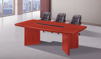 Table de conférence extensible moderne de luxe en bois sur mesure pour les réunions de conseil d'administration
