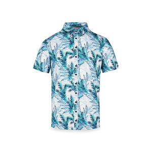 Camisas hawaianas personalizadas de rayón de algodón de alta calidad, camisa de playa con botones para hombre de rayón de algodón de verano por sublimación para hombre, hawaiana - Product Image 6