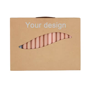 Boîte en papier d'artisanat emballée de <span class=keywords><strong>crayons</strong></span> de couleur boisés naturels 3 en 1 ensemble de <span class=keywords><strong>crayons</strong></span> aquarelle jumbo personnalisés avec taille-crayon et pinceau gratuits pour enfant - Product Image 6