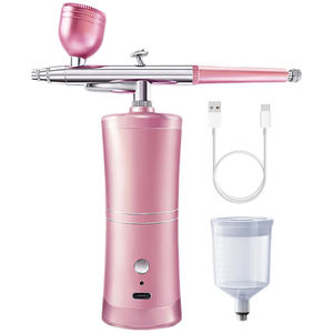 Machine à peinture aérographe professionnelle avec compresseur, kit aérographe portable sans fil pour dégradé, nail art, pâtisserie et artisanat - Product Image 3