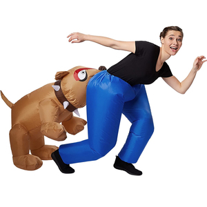 <span class=keywords><strong>Costume</strong></span> de morsure de petit chien personnalisé <span class=keywords><strong>Costume</strong></span> <span class=keywords><strong>gonflable</strong></span> en PVC pour adultes <span class=keywords><strong>Costume</strong></span> <span class=keywords><strong>gonflable</strong></span> bon marché d'animal en latex double couche pour la fête - Product Image 2