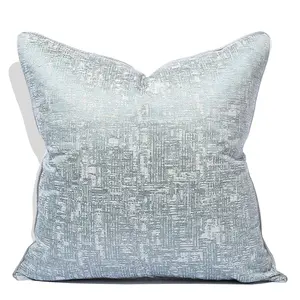 最新设计棕色蓝色编织抱枕套普通靠垫套沙发床和椅子家居装饰45*45厘米50*50厘米