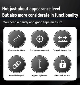 Khả năng hiển thị cao flexometro 3m Metric trường hợp cán Băng đo ABS thép không gỉ màu xanh có thể thu vào mịn nút ấn tự động - Product Image 5