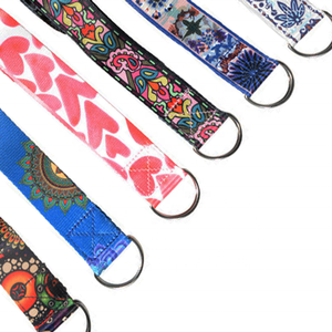 NOUVEAU HaoRui Ceinture Élastique Bouclée en Tissu Polyester Imprimé Numérique Extensible pour Fitness, Exercice, Danse et Yoga Sportif - Product Image 2